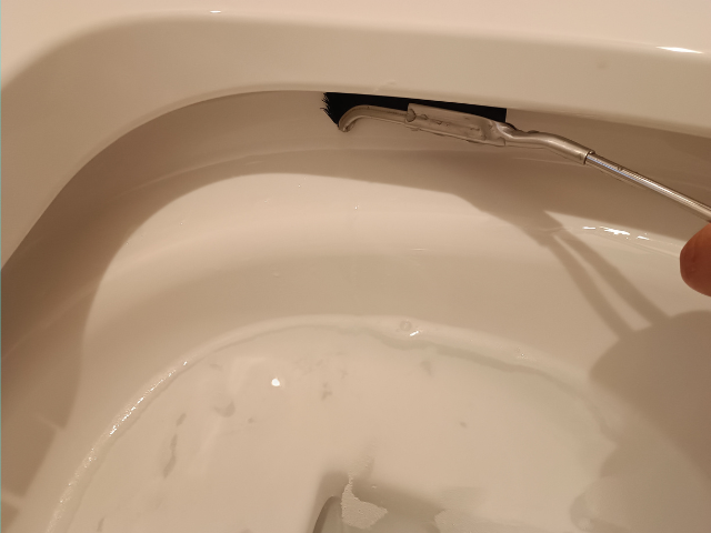 トイレふち汚れ