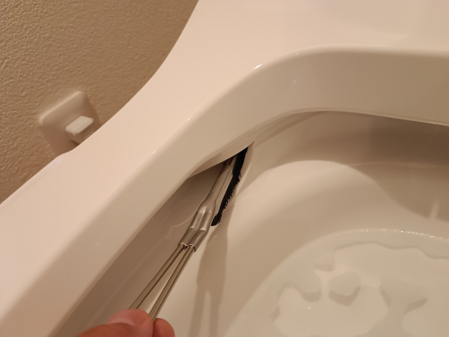 トイレふち汚れ