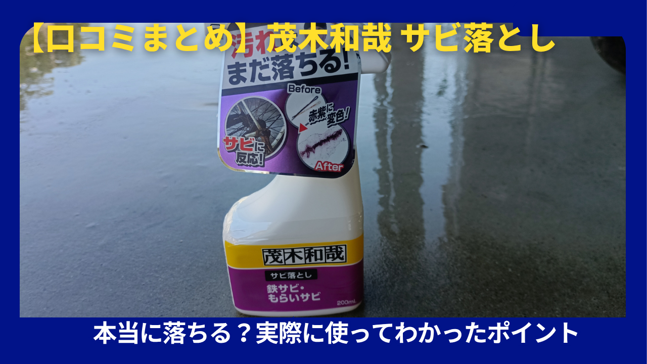 茂木和哉サビ落とし